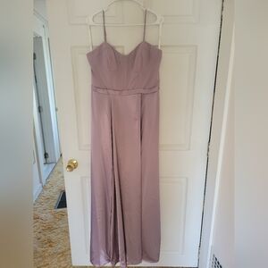 David's Bridal Galina Lavender Haze Long Corset Spagetti